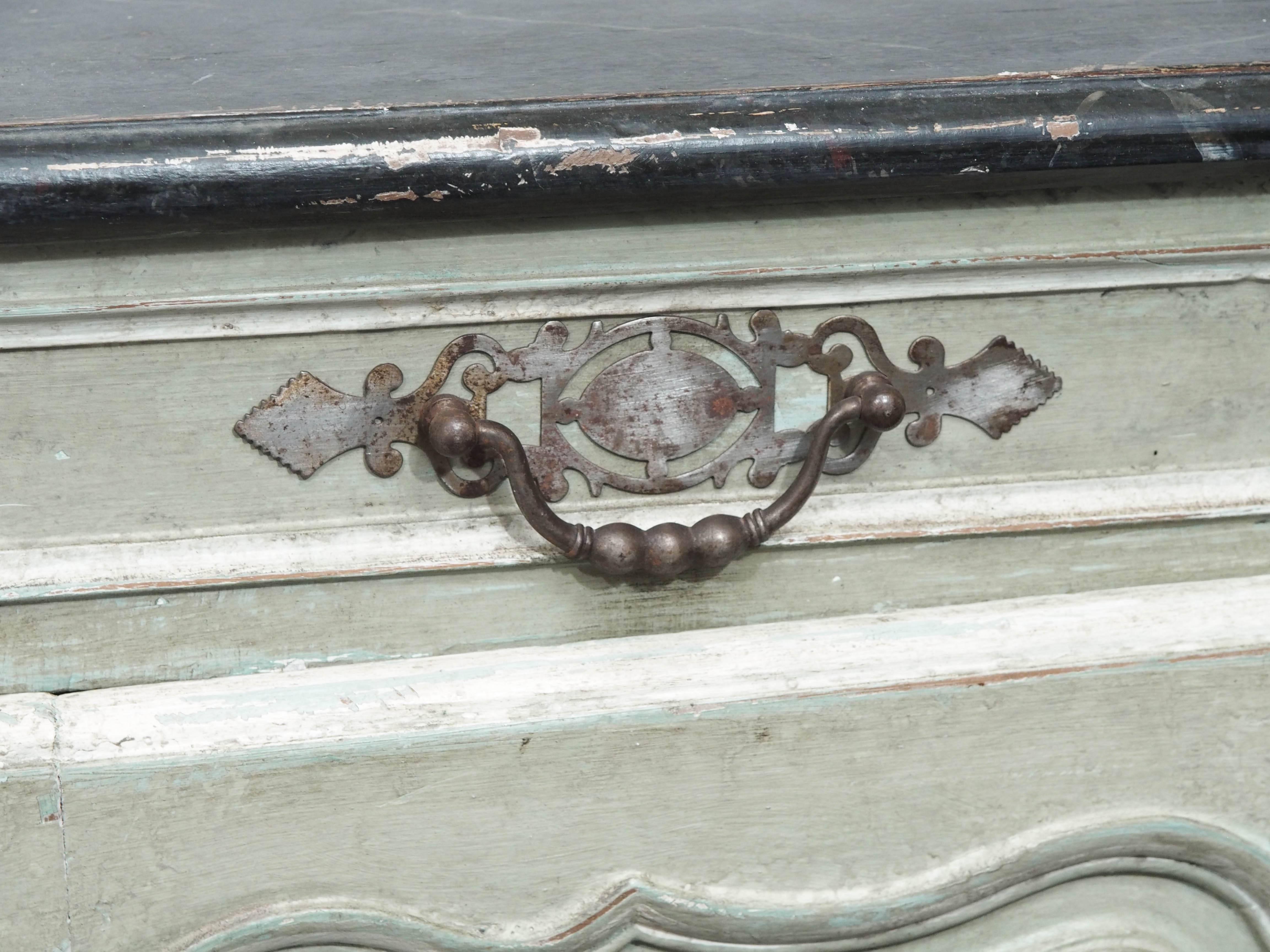 Louis XVI French Painted 18th Century Buffett  For Sale