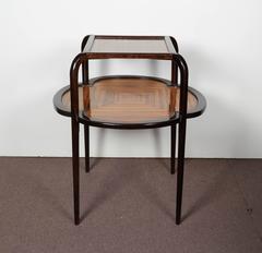 Elegant French Zebrawood Table a Dessert, Maurice Dufrène