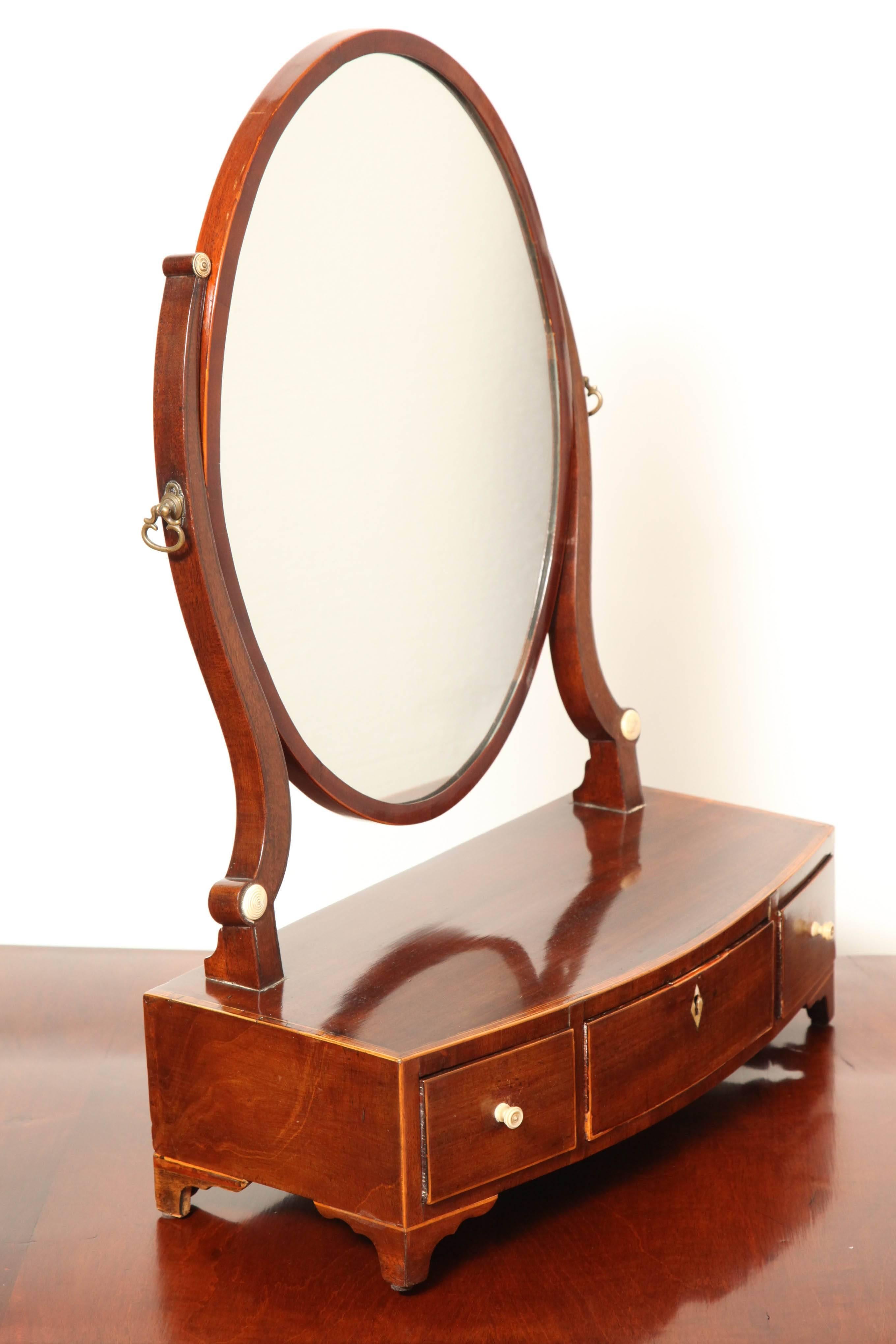 Early 19th Century English Regency,Mahogany Dressing Table Mirror