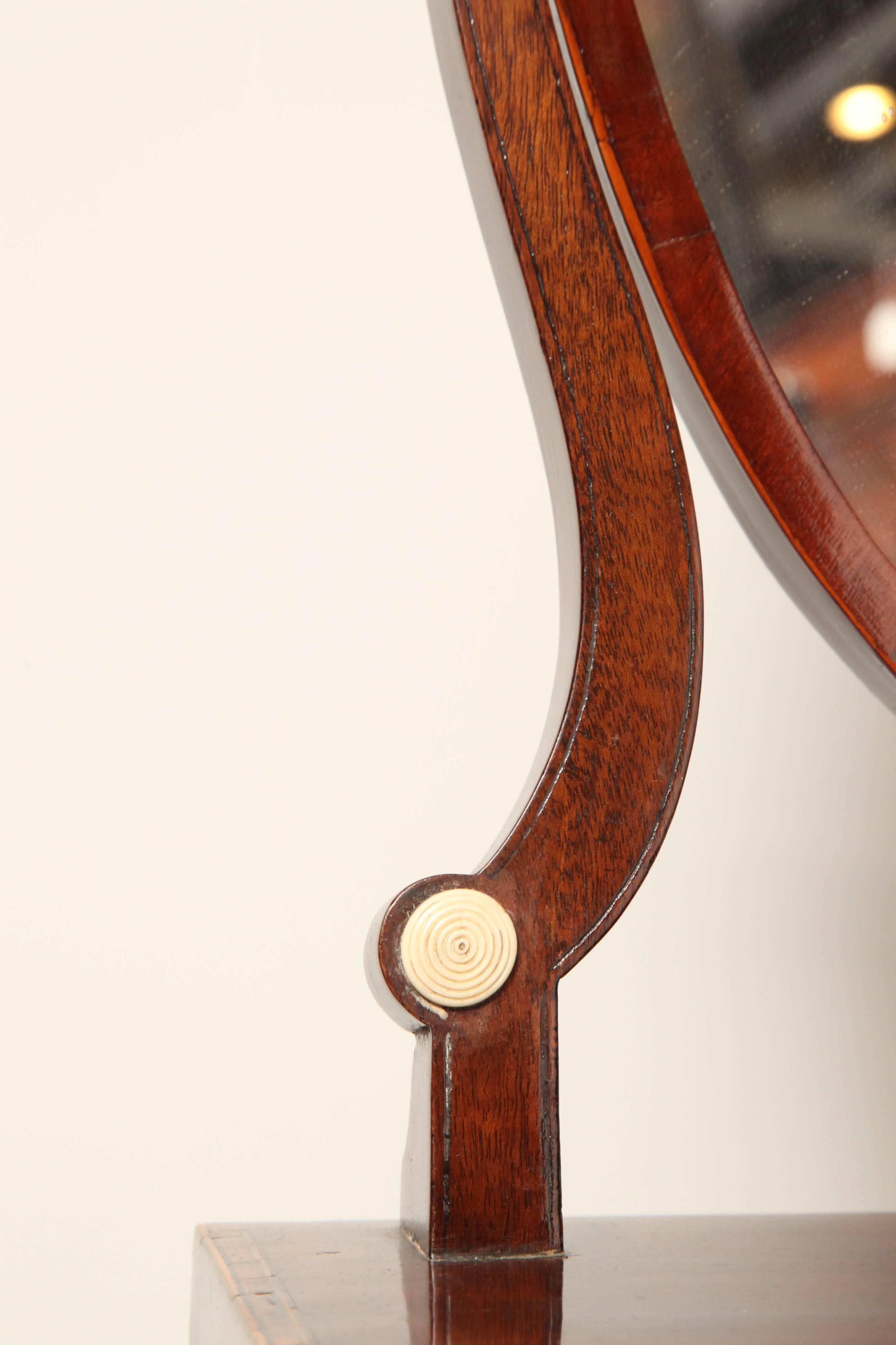 Early 19th Century English Regency, Mahogany Dressing Table Mirror 4