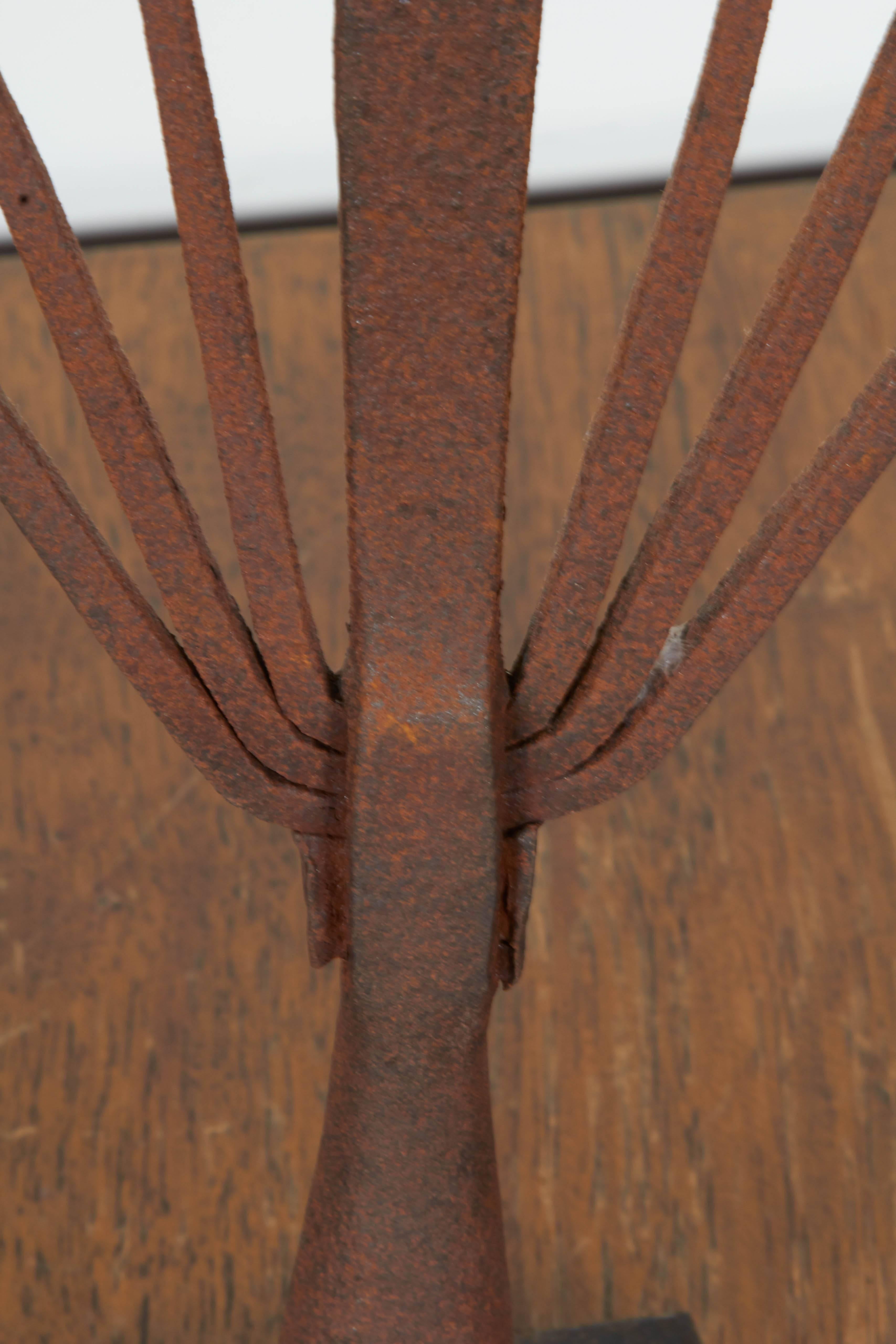 Collection of 19th Century Eel Spears on Stands 3
