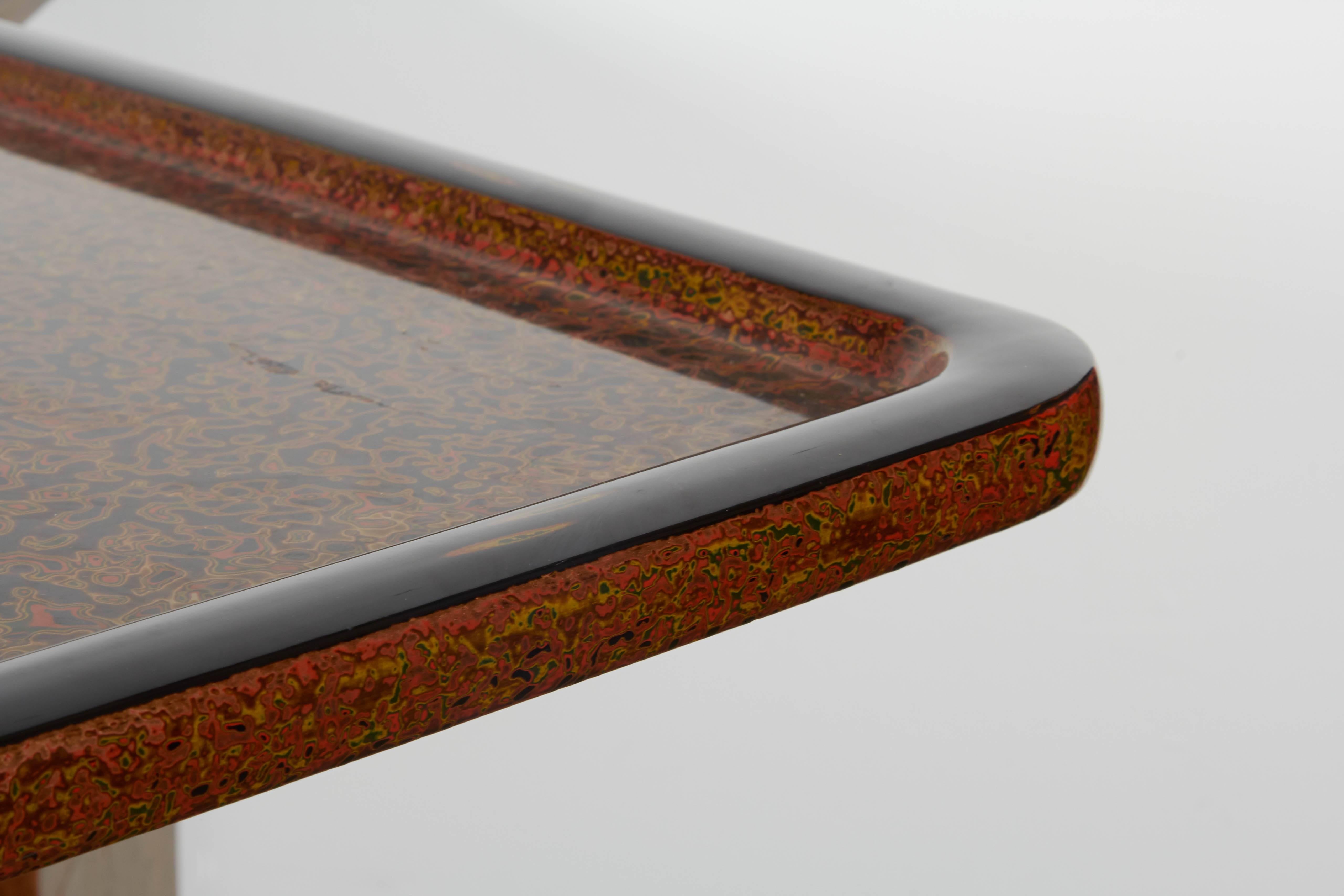 Japanese Wakasa Lacquer Tray In Excellent Condition In New York, NY