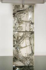 Fractal Resin Table Lamp by Marie-Claude de Fouquières, circa, 1970