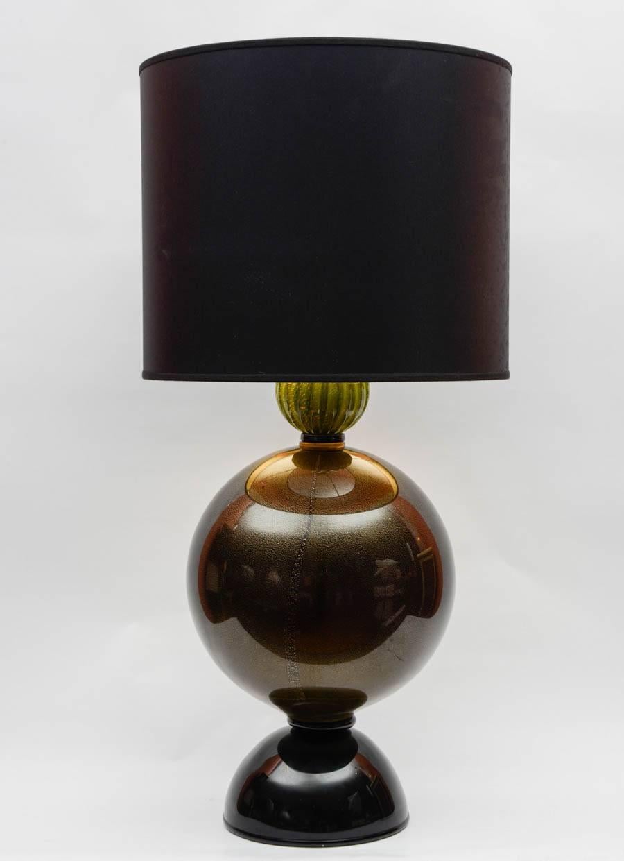 Italian Murano Glass Ball Lamps For Sale