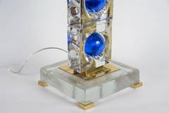 Pair of Murano Glass Lamps Designed by Juanluca Fontana