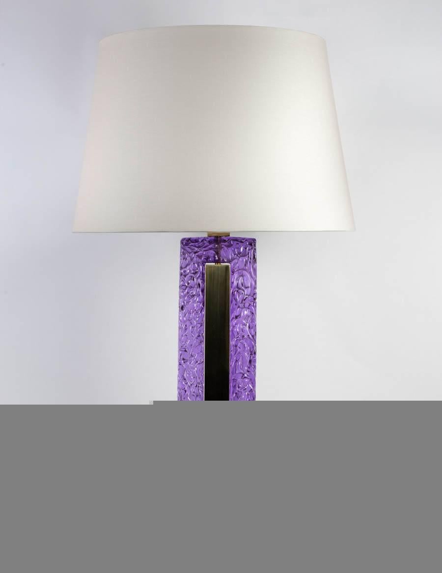 Lampes en verre de Murano.
Dimensions données sans ombre
Pas d'abat-jour inclus