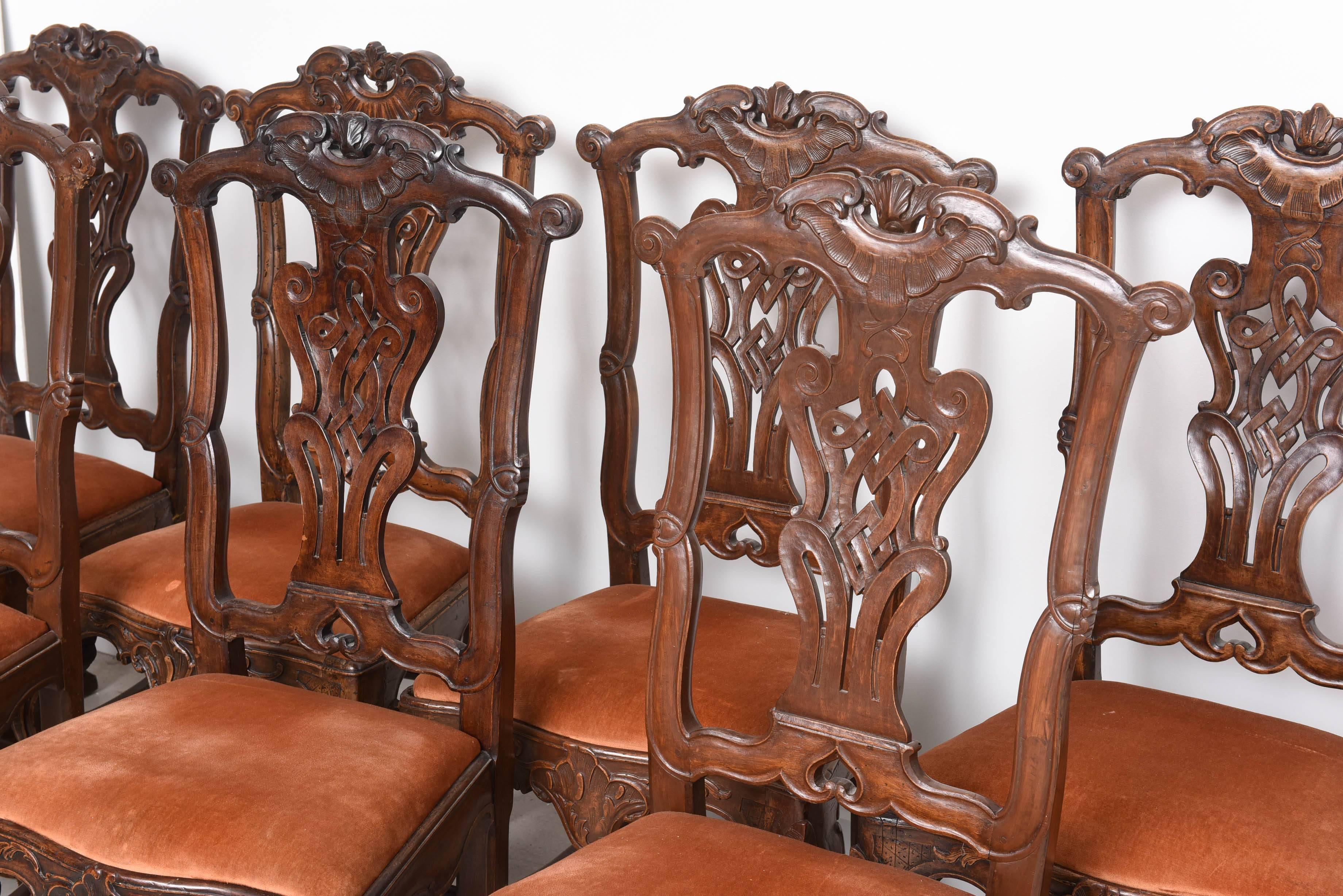 Set of 18th Century Dutch Dining Chairs In Good Condition In West Palm Beach, FL