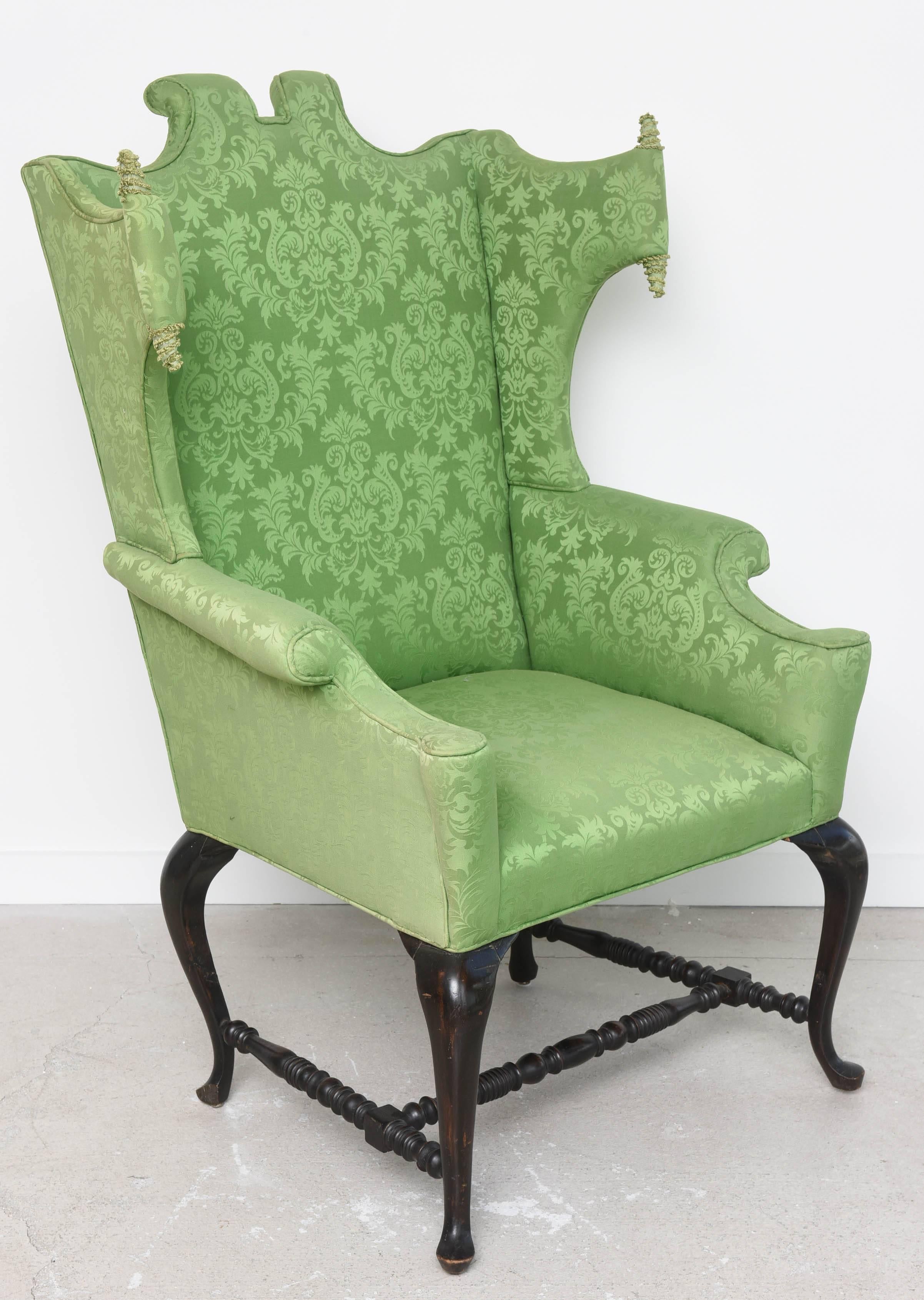 Whimsical Queen Anne Style Chair In Good Condition In West Palm Beach, FL