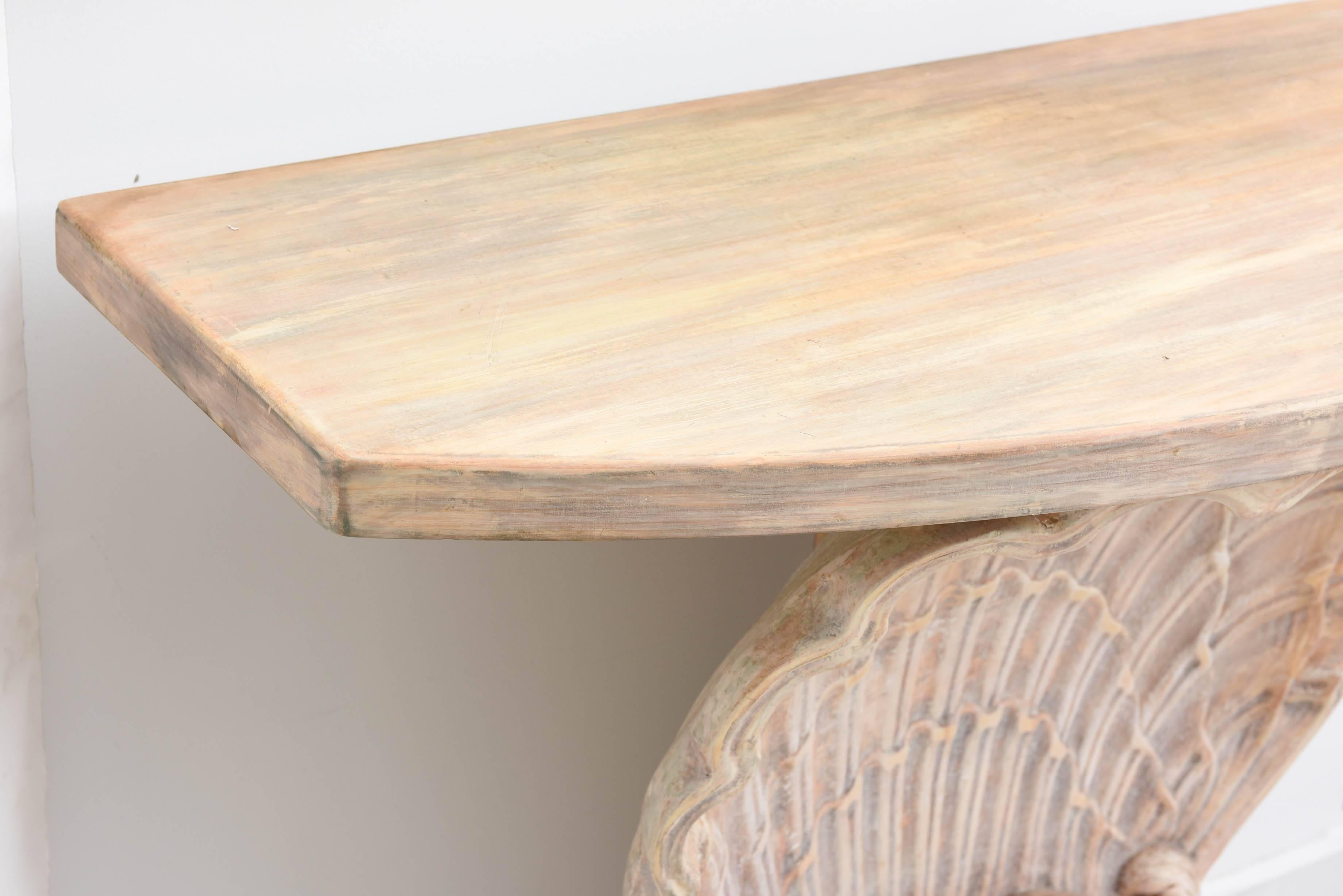 Carved Shell Console Table 1