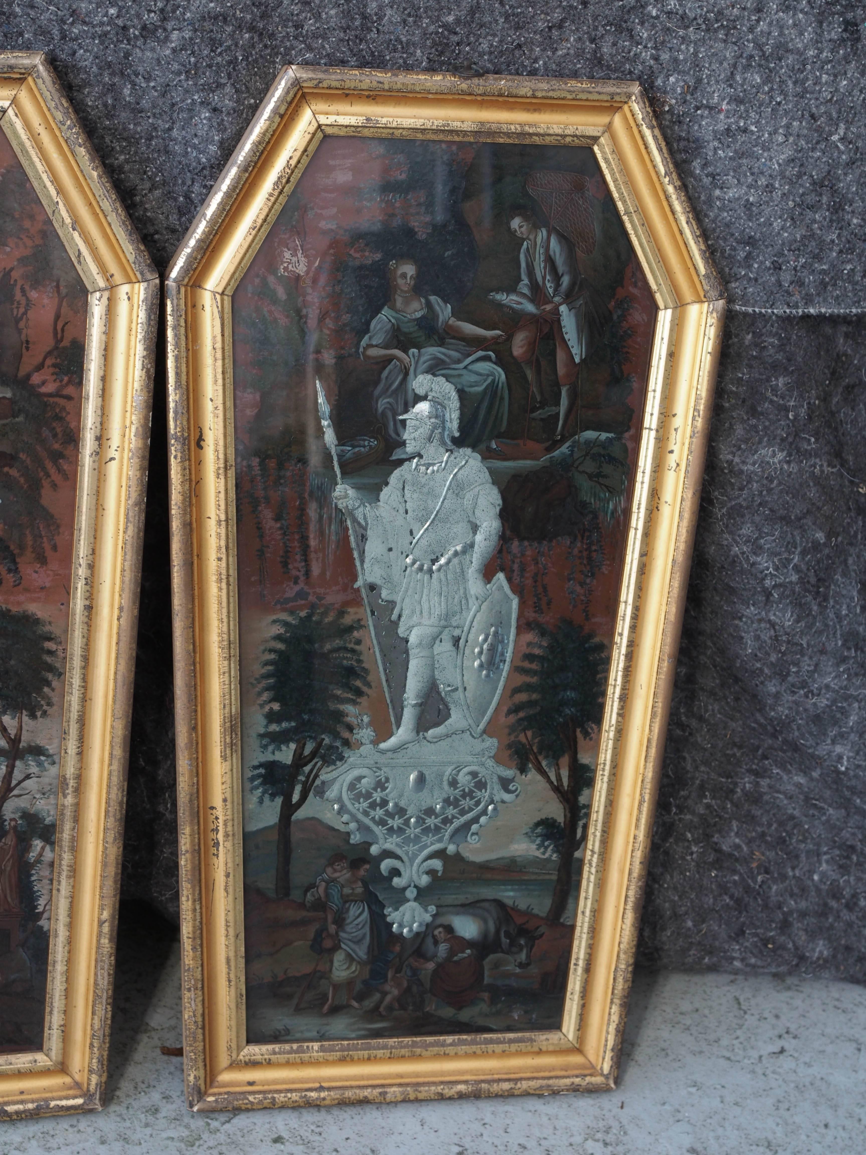 coffin shaped mirror