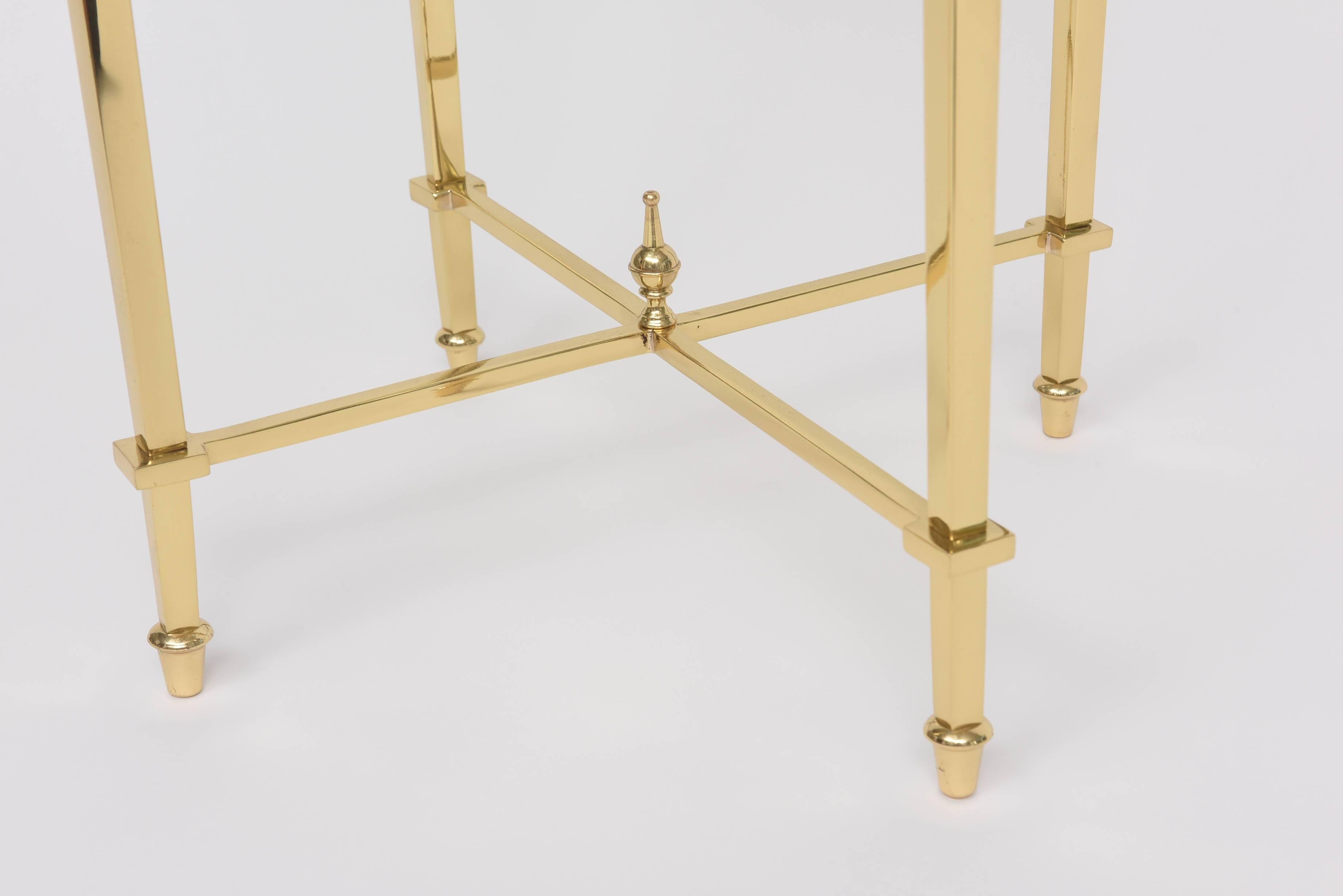 Italian Brass Side Table