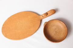 Robert "Mouseman" Thompson Fruit Bowl and Cheese Board