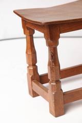 Robert "Mouseman" Thompson Oak Joint Stool