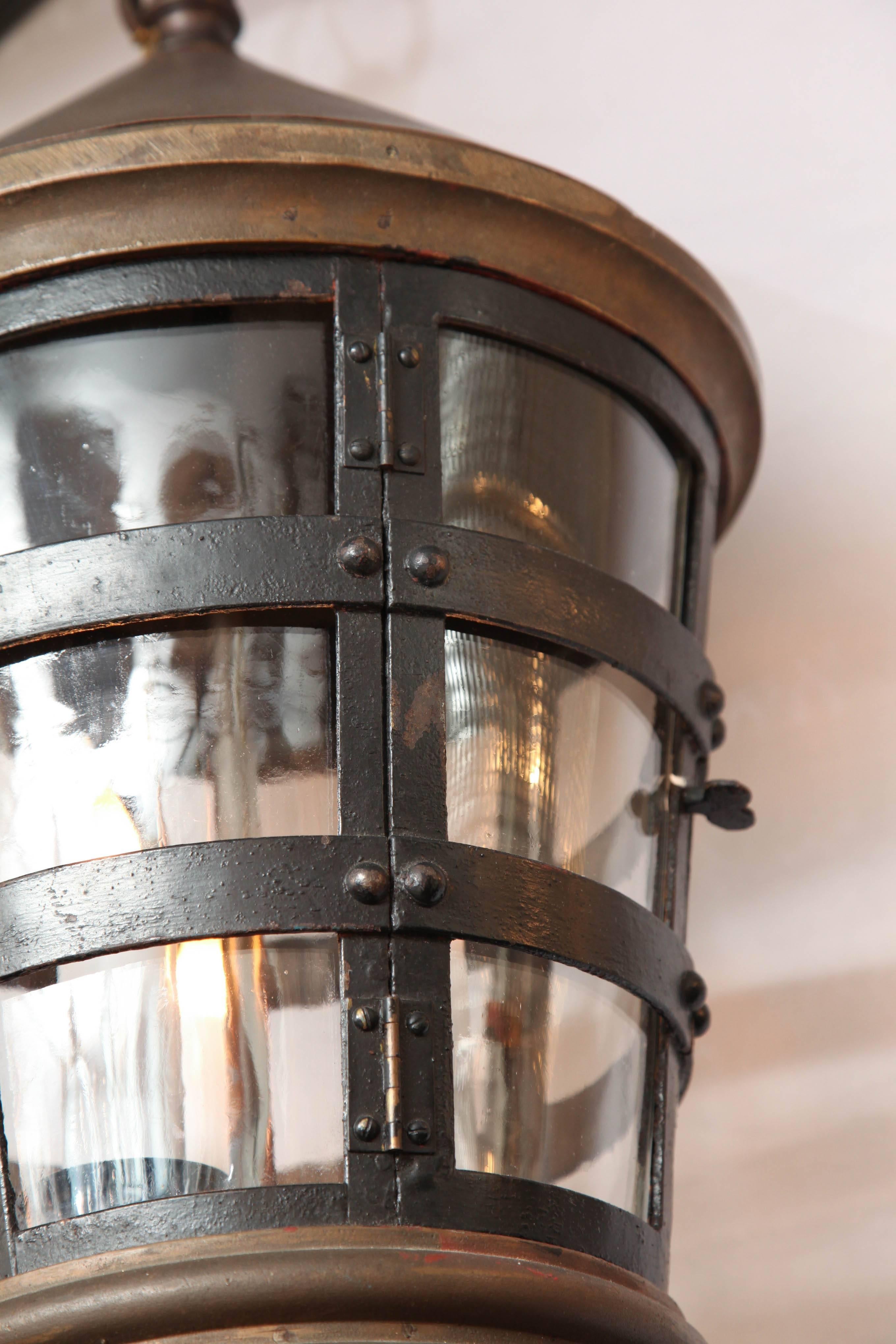 Pair of Conical Top Lanterns  1