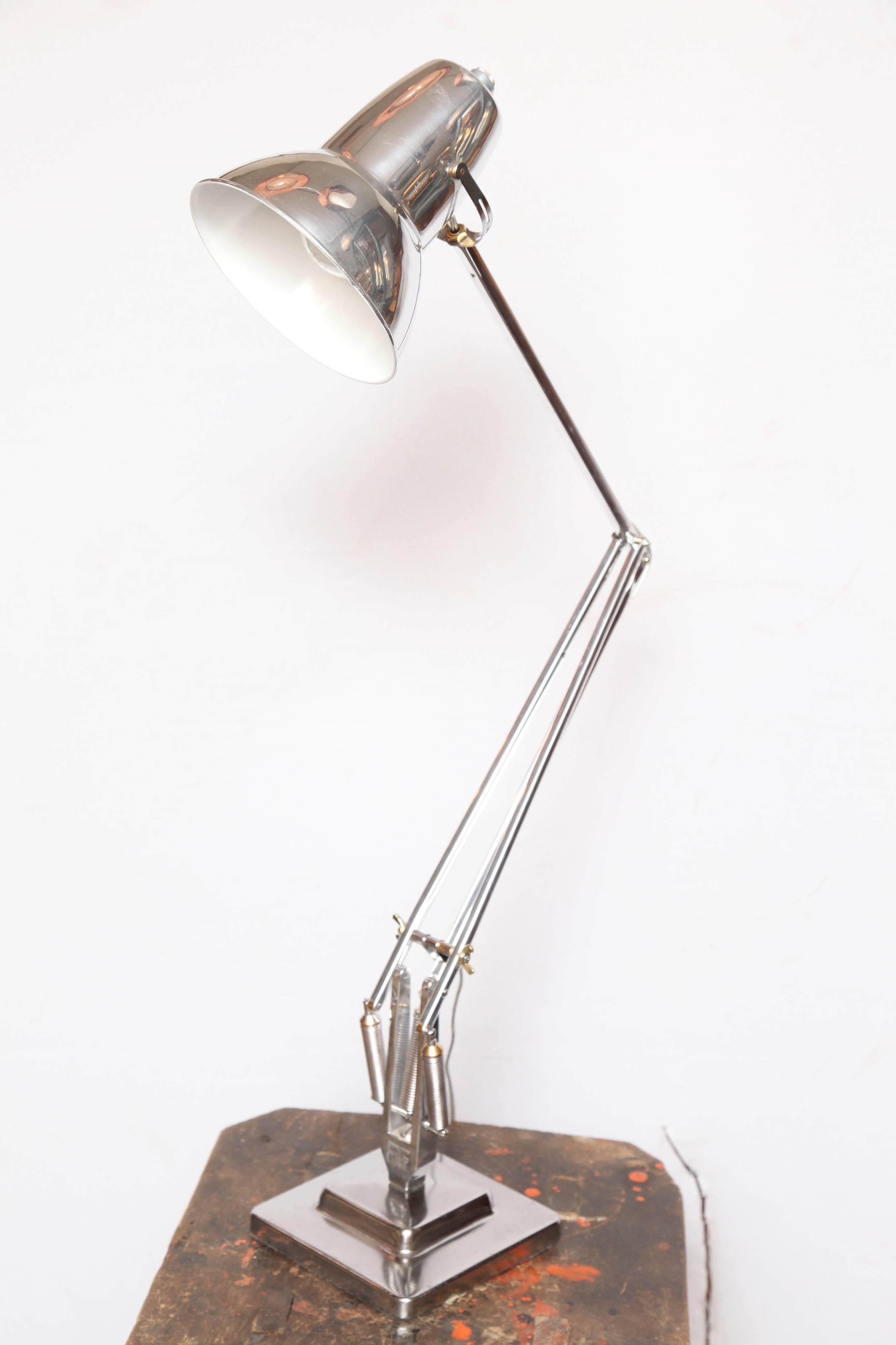 Architectural desk lamp

Used in an architect's or executive's office.