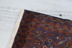 Floral Antique Persian Baluchi Rug