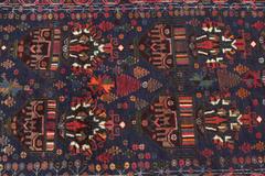 Multicolored Tribal Mask Persian Beluchi Rug