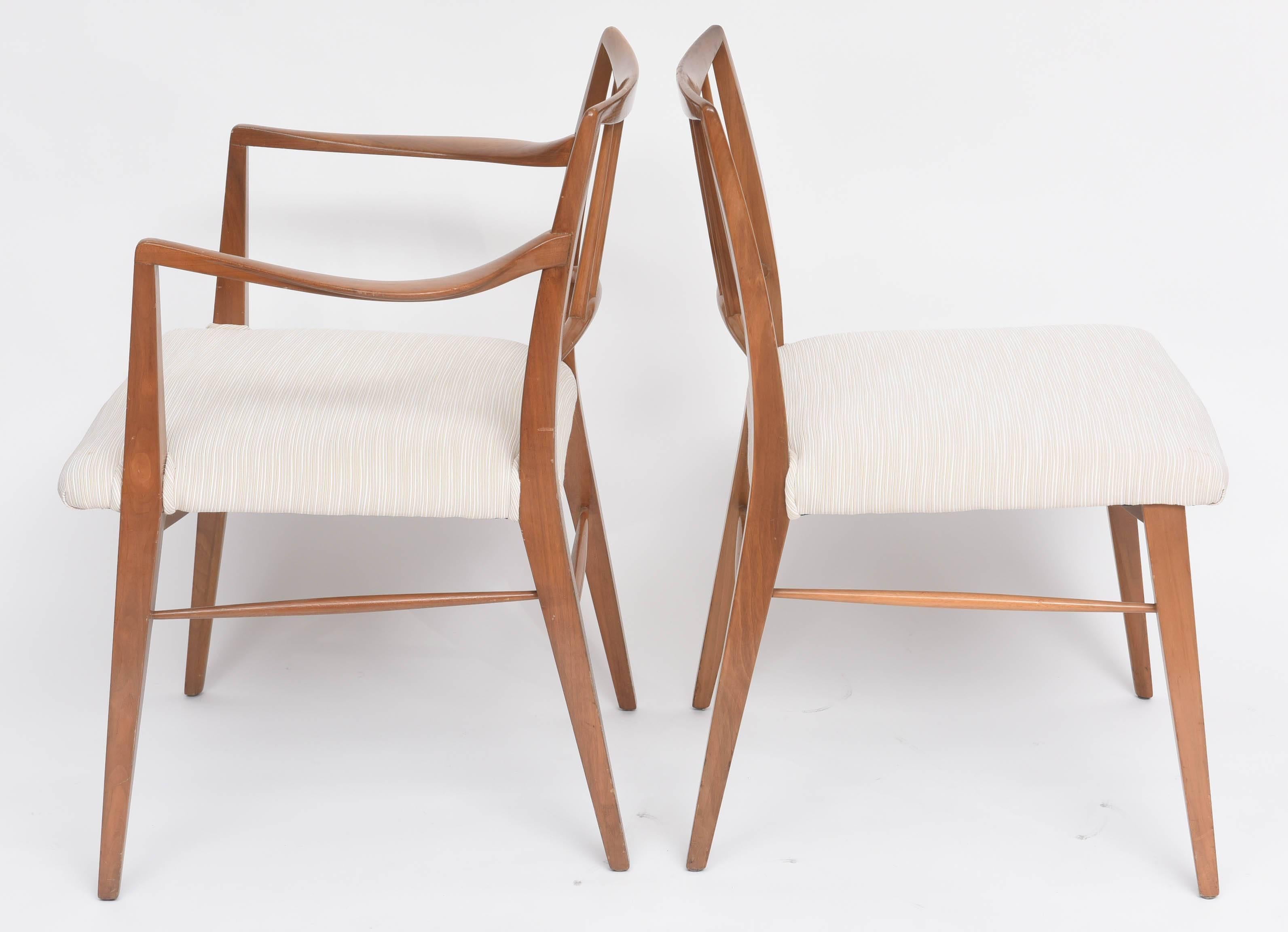 Set of Six Mid-Century Modern Dining Chairs by Edward Wormley for Dunbar 2