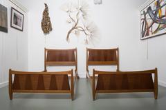 Pair of Mid-Century Danish Modern Teak Twin Beds