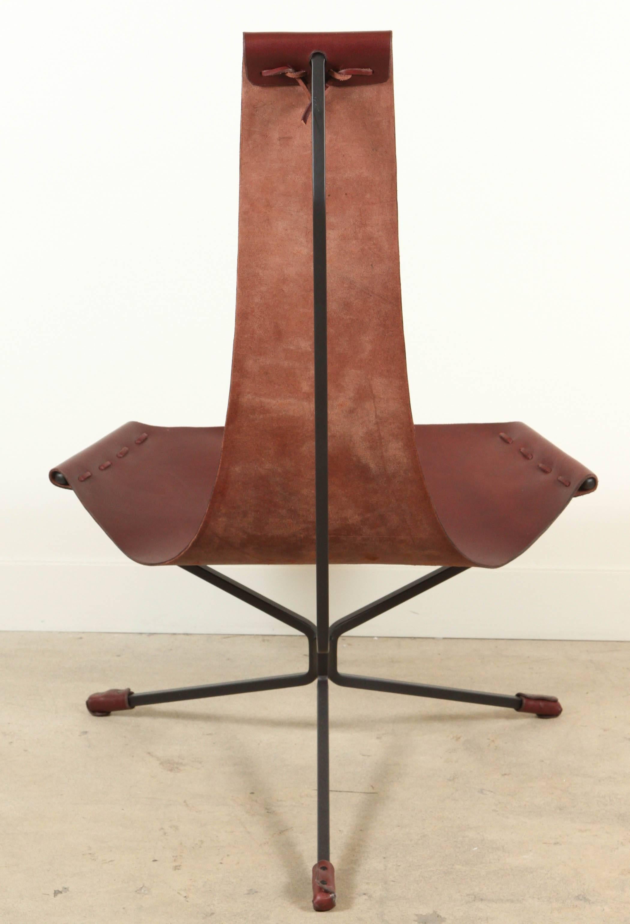 Leather Lotus Chair by Daniel Wenger