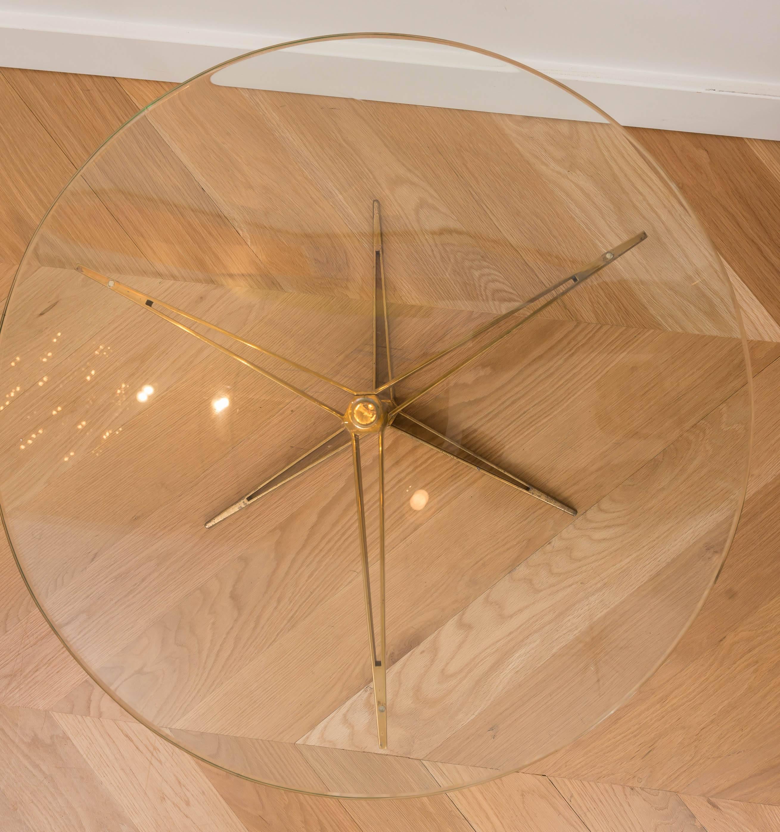 Ico Parisi Brass Occasional Table In Excellent Condition For Sale In San Francisco, CA