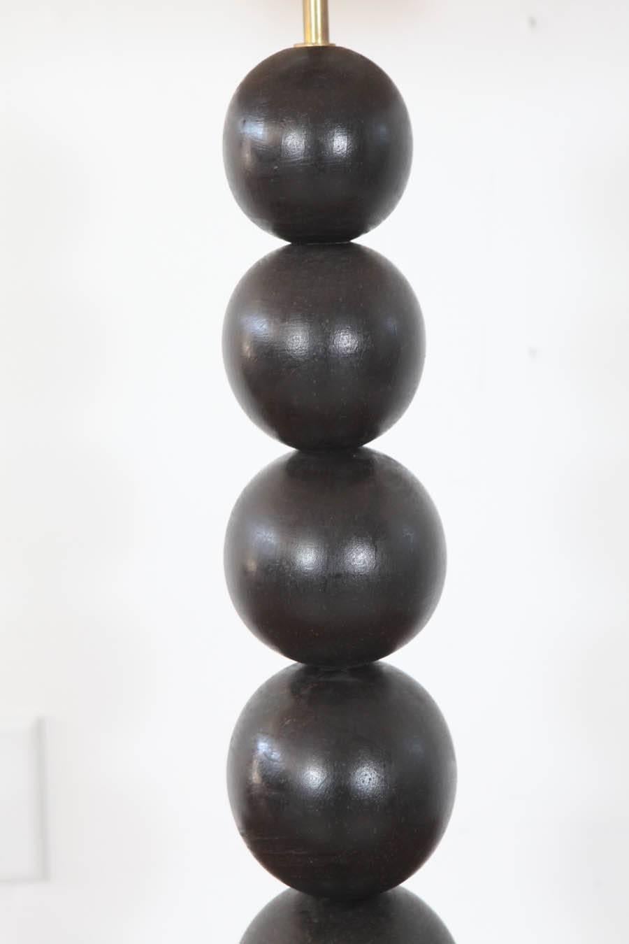 Vintage Italian Stacked Sphere Table Lamp In Good Condition In Los Angeles, CA
