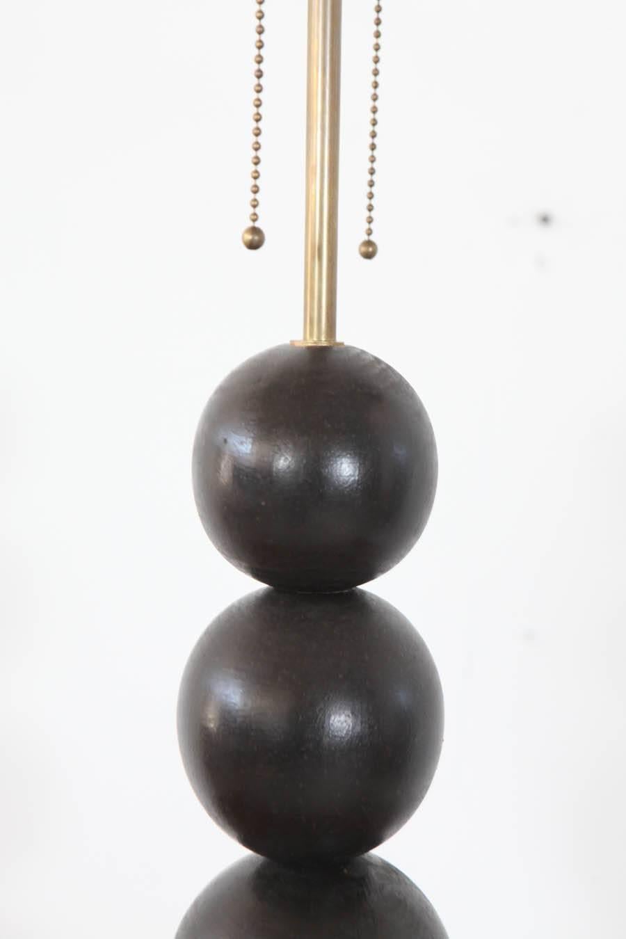 Late 20th Century Vintage Italian Stacked Sphere Table Lamp