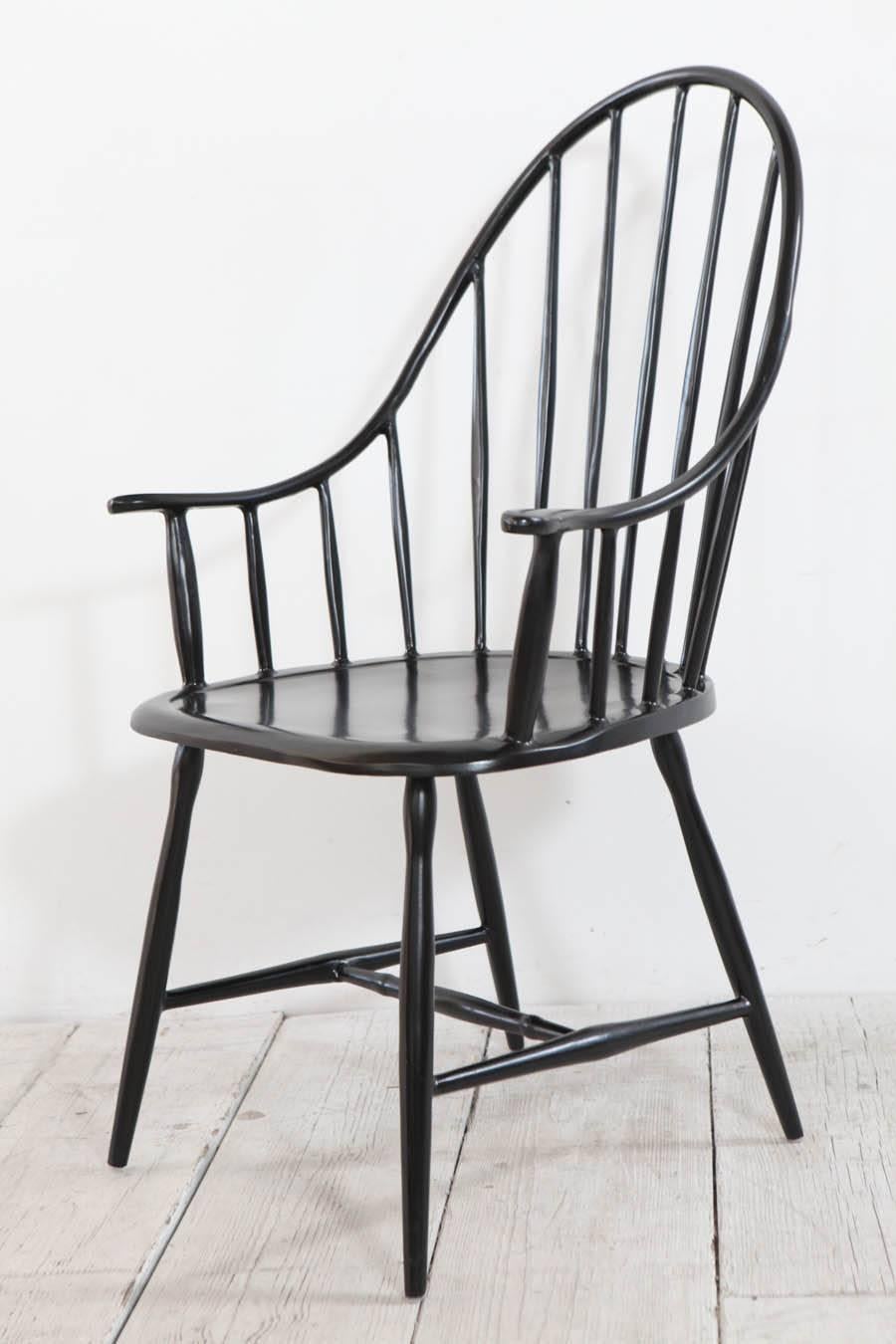 black metal windsor chair