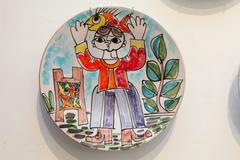 Assorted Ceramic Italian Plates by Giovanni Desimone
