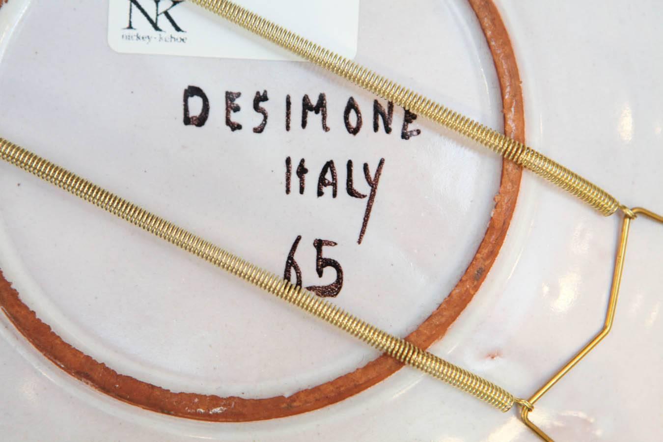 Assorted Ceramic Italian Plates by Giovanni Desimone 3