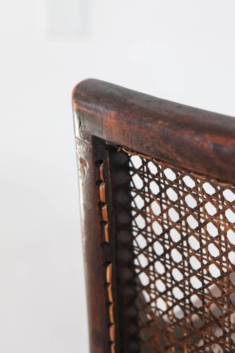 Vintage Cane Armchair with Spindle / Solomonic Column Details 3
