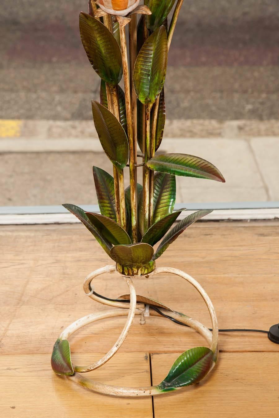Mid-Century Modern Rare 1950s 'Tropical Lilly' Standard Lamp