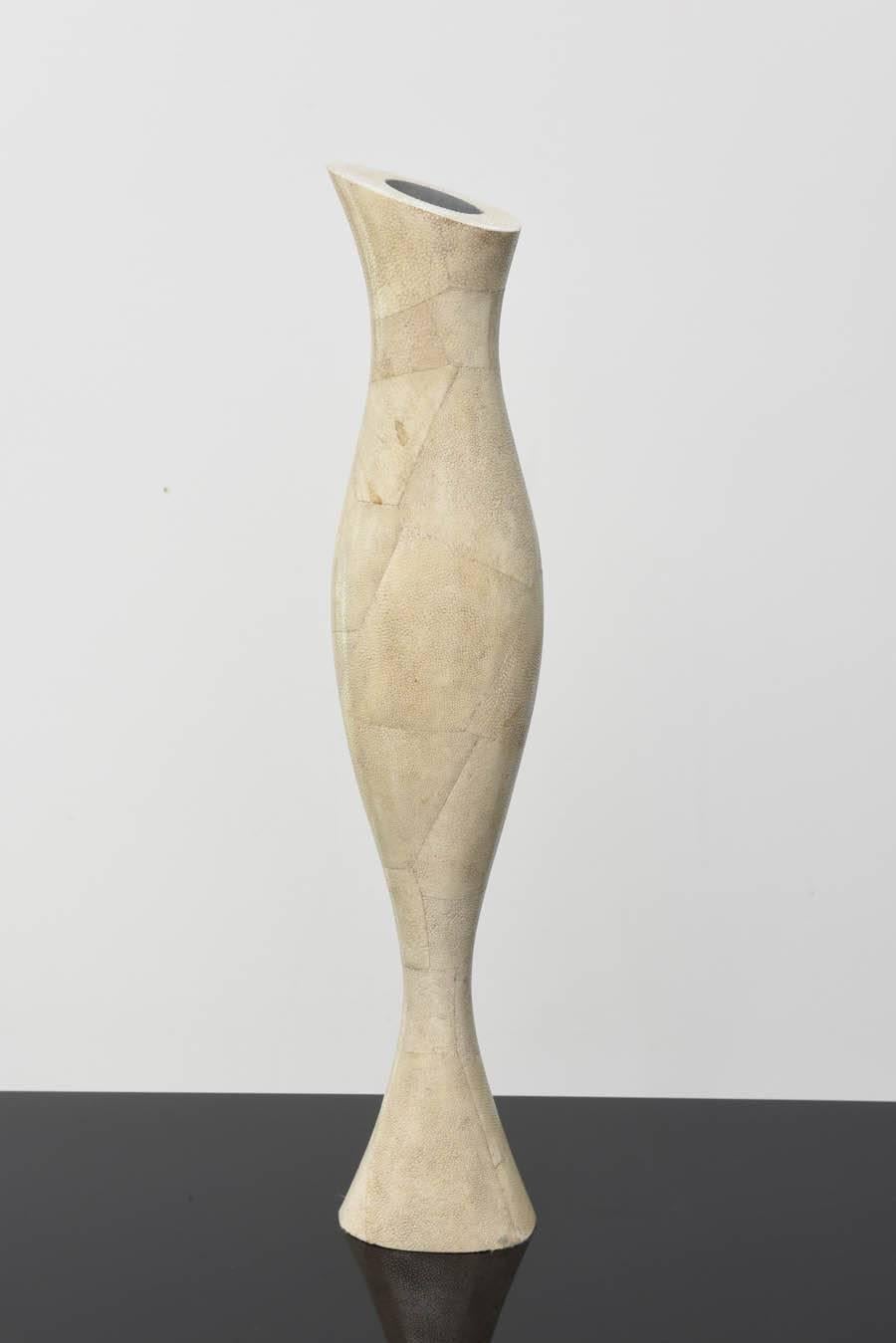Italian Modern Shagreen Vase, R and Y Augousti For Sale 4