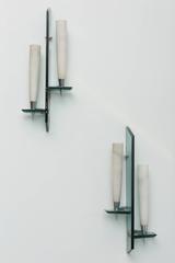 Pair Italian Modern Wall Lights, Sconces, Max Ingrand for Fontana Arte, 1950