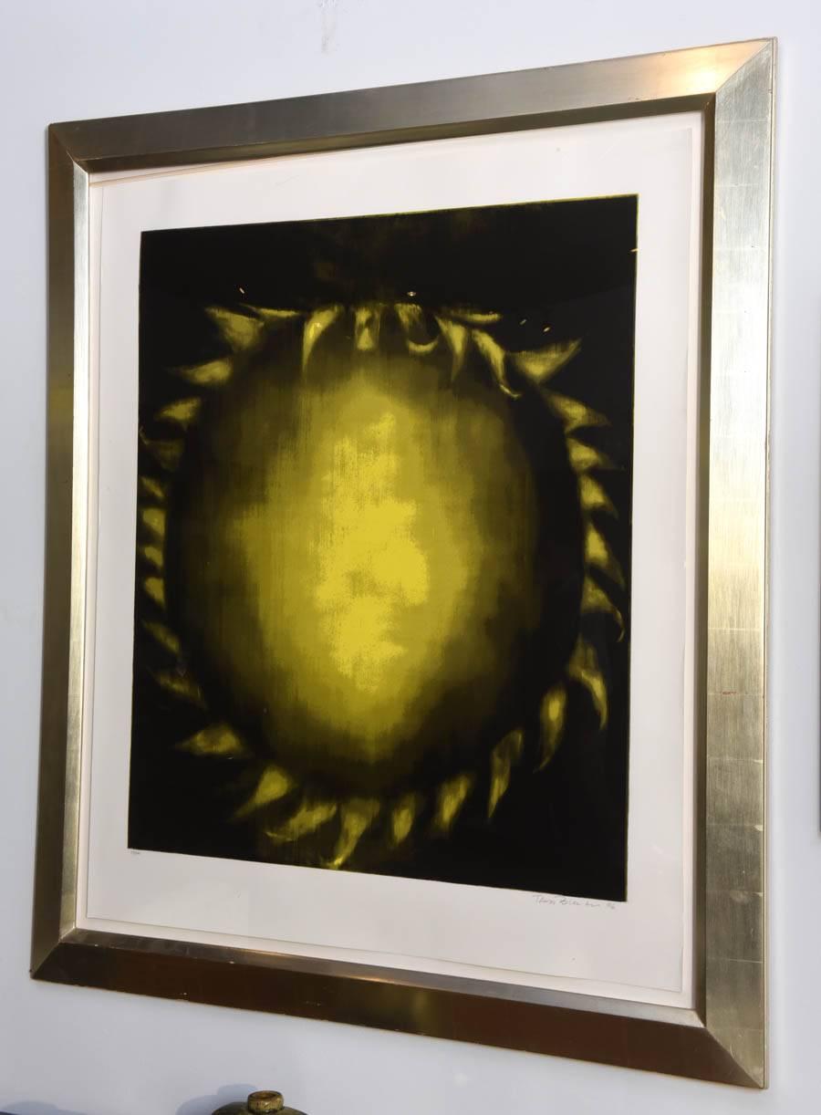 Large American Abstract Silkscreen on Paper, Ross Bleckner 3