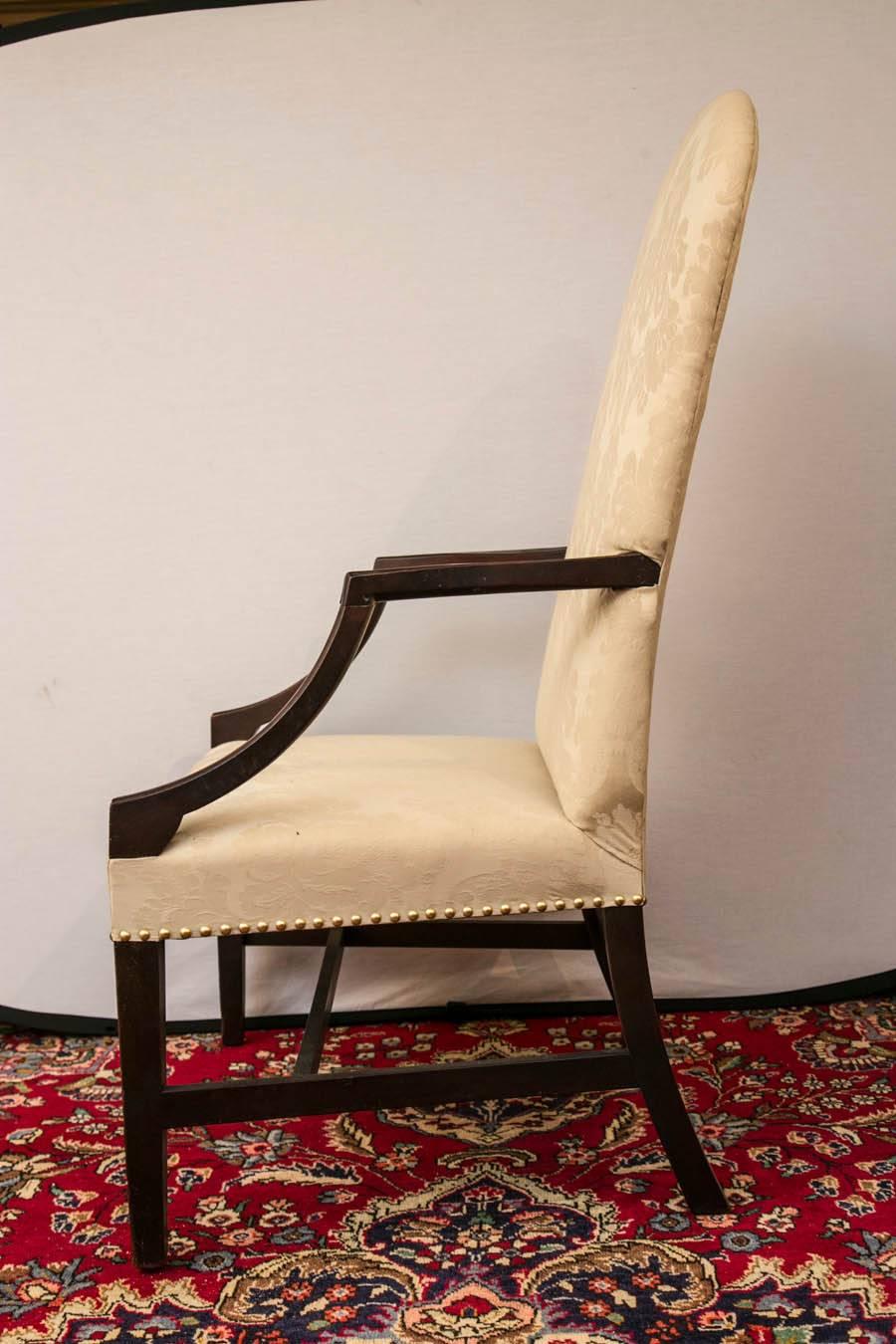 Salem, Massachusetts Federal Mahogany Lolling Chair 1