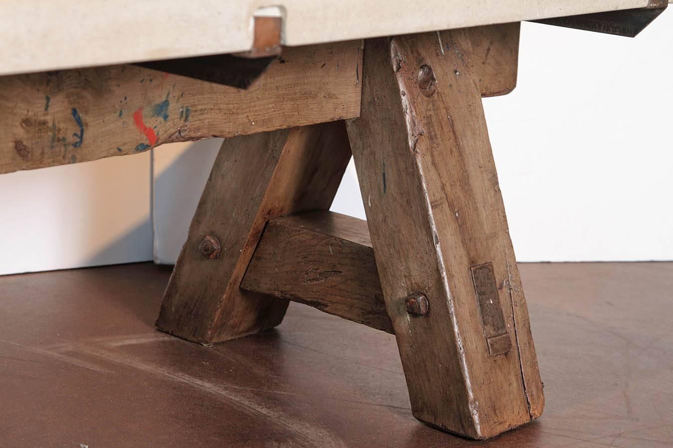 French Painter's Saw Horse Coffee Table 1