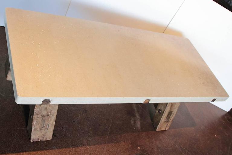 French Painter's Saw Horse Coffee Table at 1stDibs