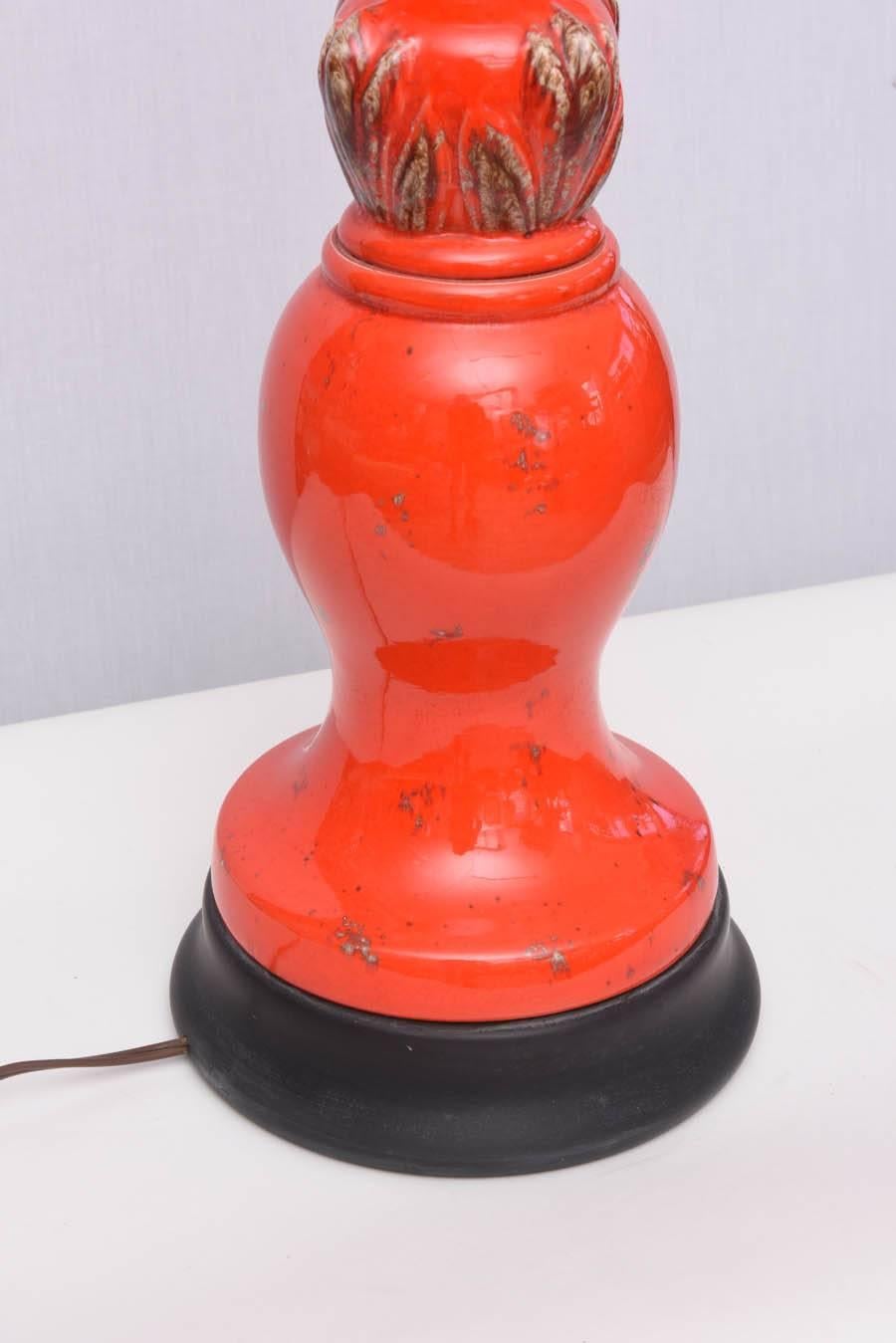 Monumental Ceramic Table Lamp, 1960s, USA For Sale 1