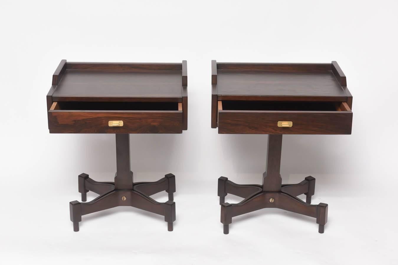 Mid-Century Modern Pair of Sormani Tables by Claudio Salocchi