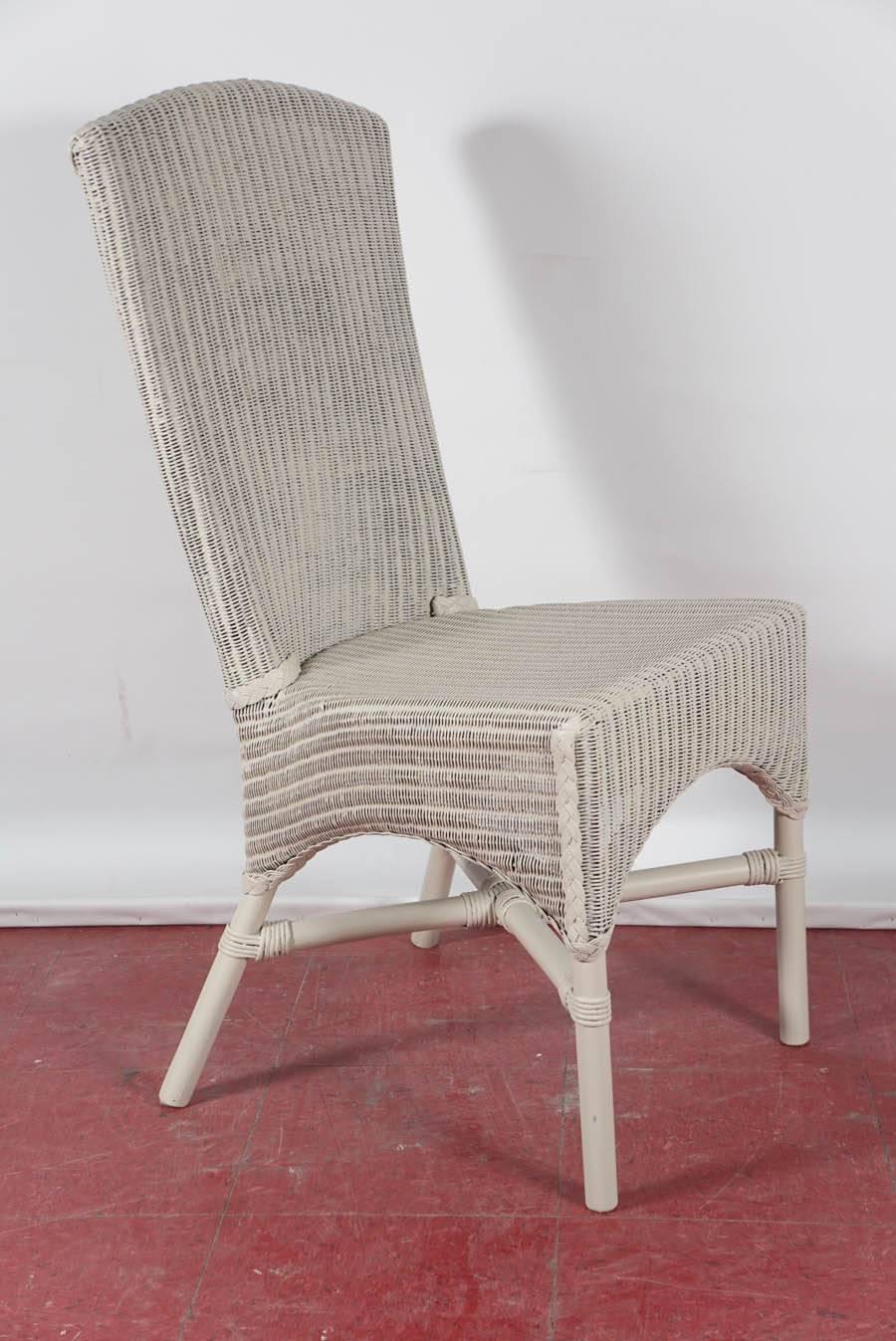 vintage lloyd loom wicker chair