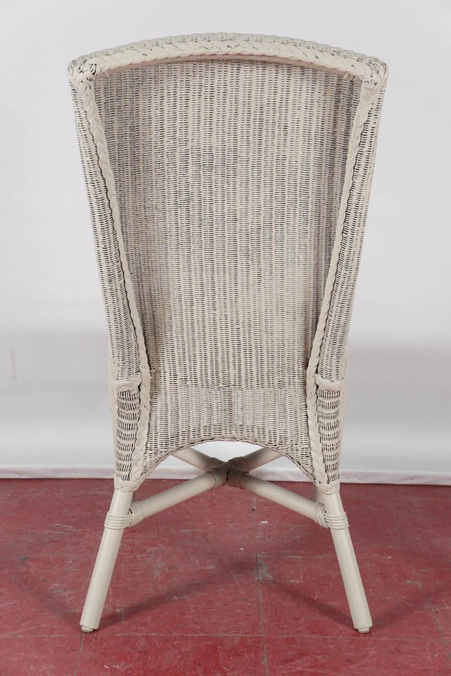 Other Six Vintage Lloyd Loom Wicker Dining Chairs