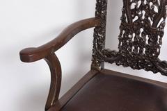 Decorative Antique Hand Carved Chinese Arm Chairs