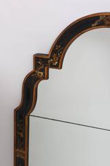 Mid-20th Century Decorative Hand-Painted Oriental Mirror