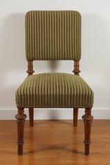Green Striped Vintage Chair