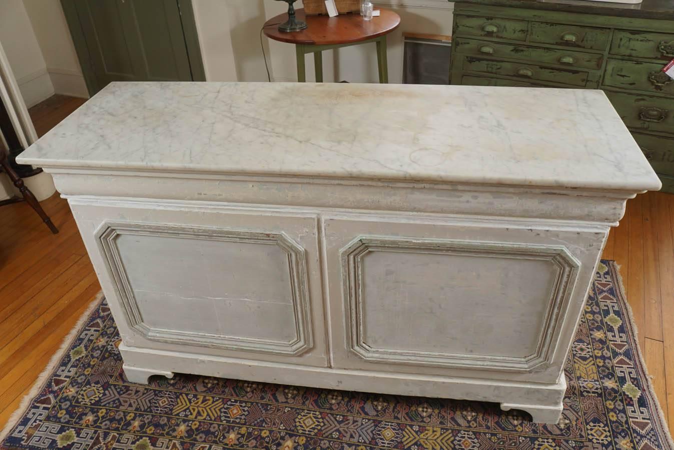 marble top counter