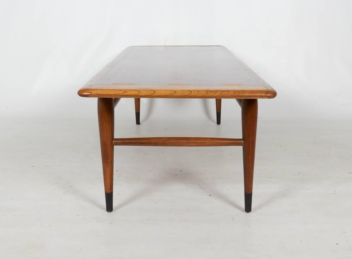 Mid-Century Modern Modernist Walnut Coffee Table by Lane For Sale