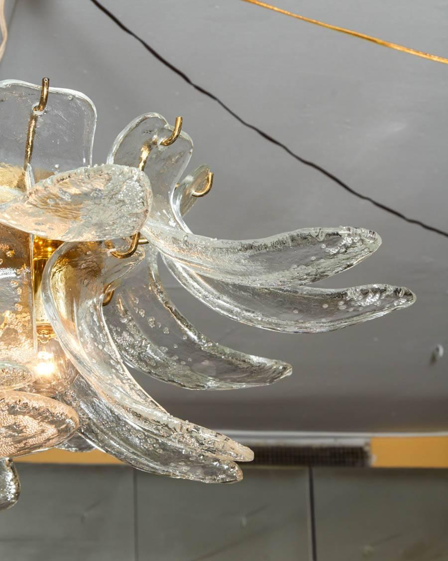 Art Glass Wonderful Mezzega Pendant Chandelier For Sale
