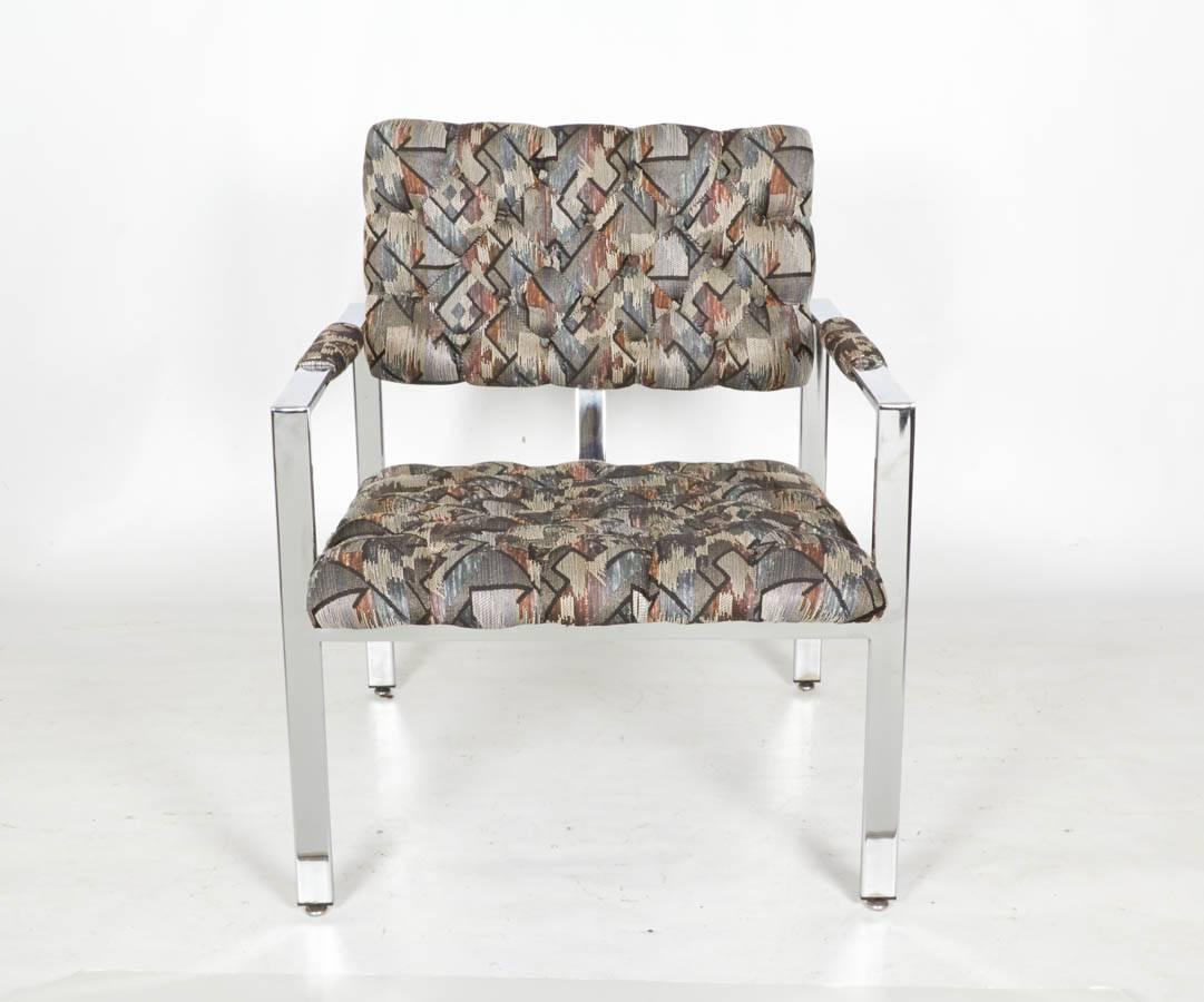 Mid-Century Modern Pair of Milo Baughman Lounge Chairs For Sale