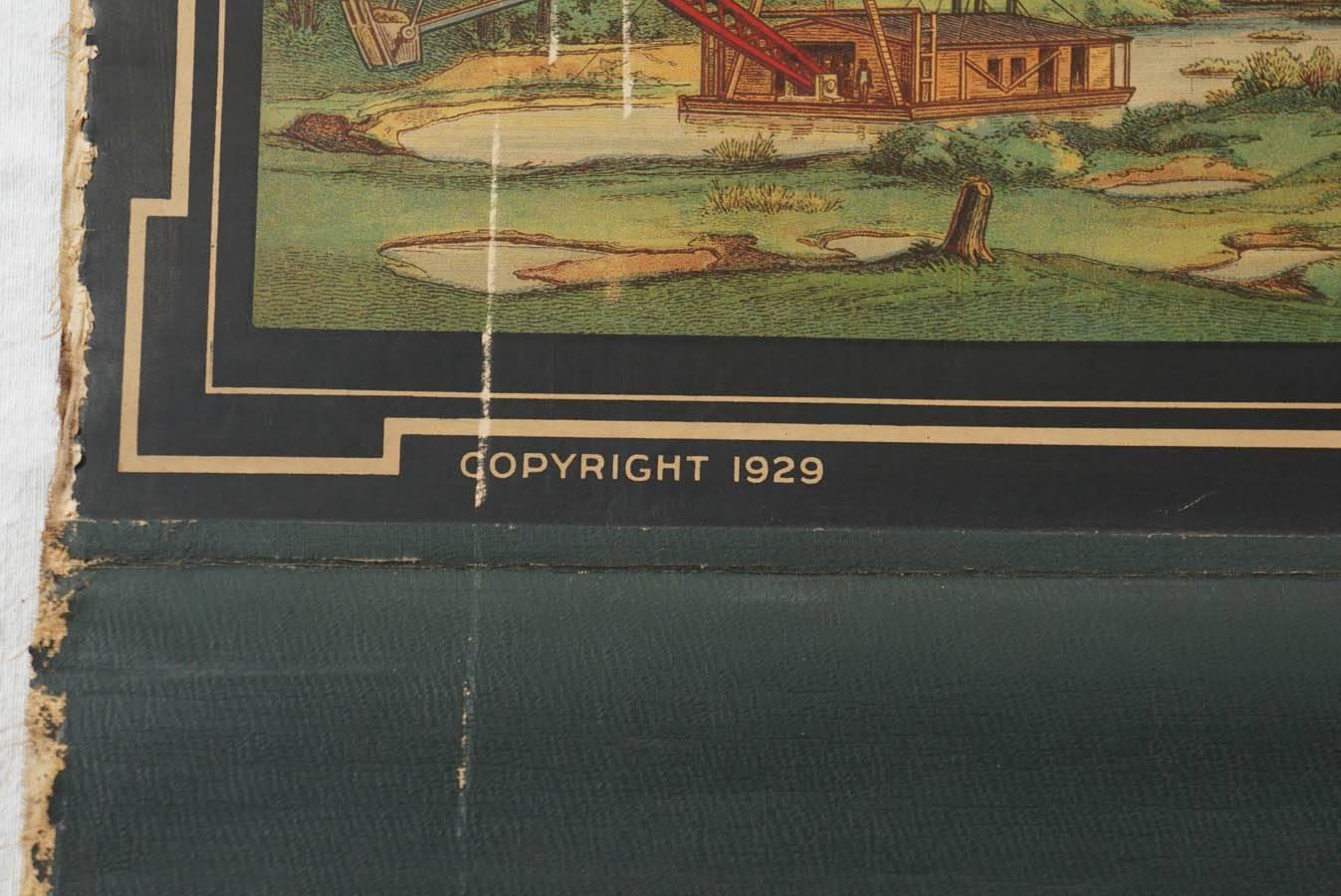 Denoyer Geppert Vintage Science Charts and Maps, Steampunk Industrial In Good Condition For Sale In Canaan, CT